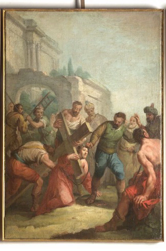 Gesù Cristo cade per la prima volta - Chiesa di S. Giobbe e S. Bernardino, Camposan Giobbe, Venezia